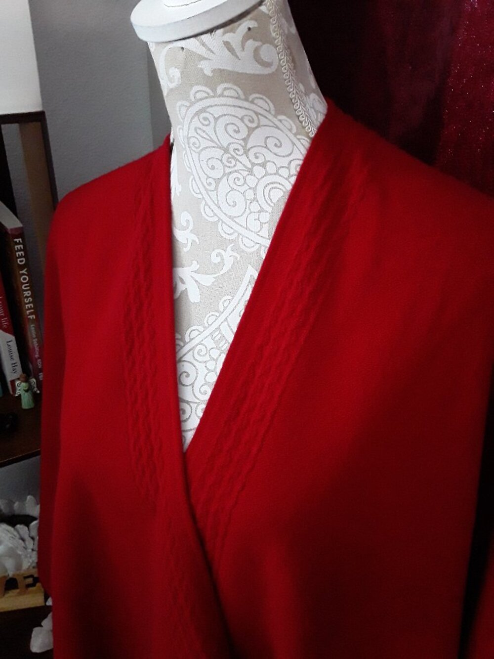 Shannie Girl dark red wrap shawl one size